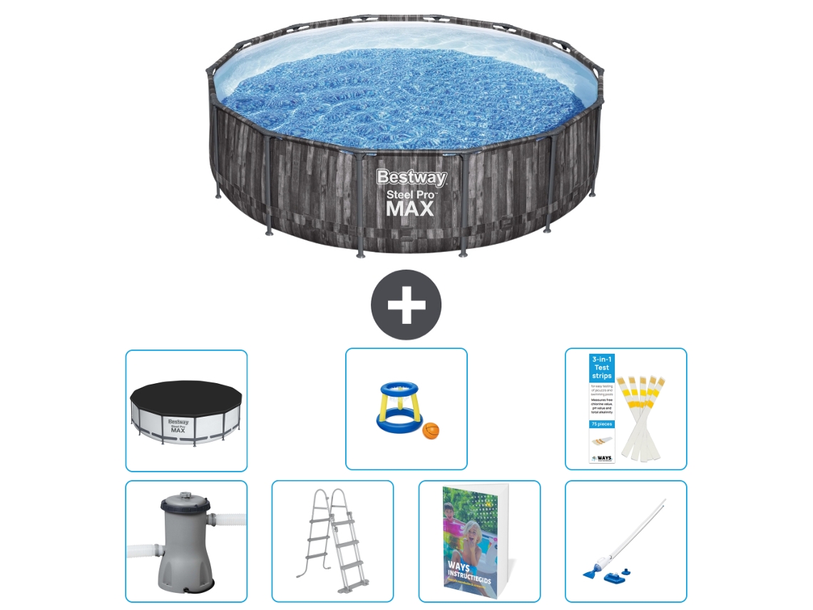 Bestway Piscina Bestway Steel Pro Max Redonda - 427x107 Cm - 8-peças S590