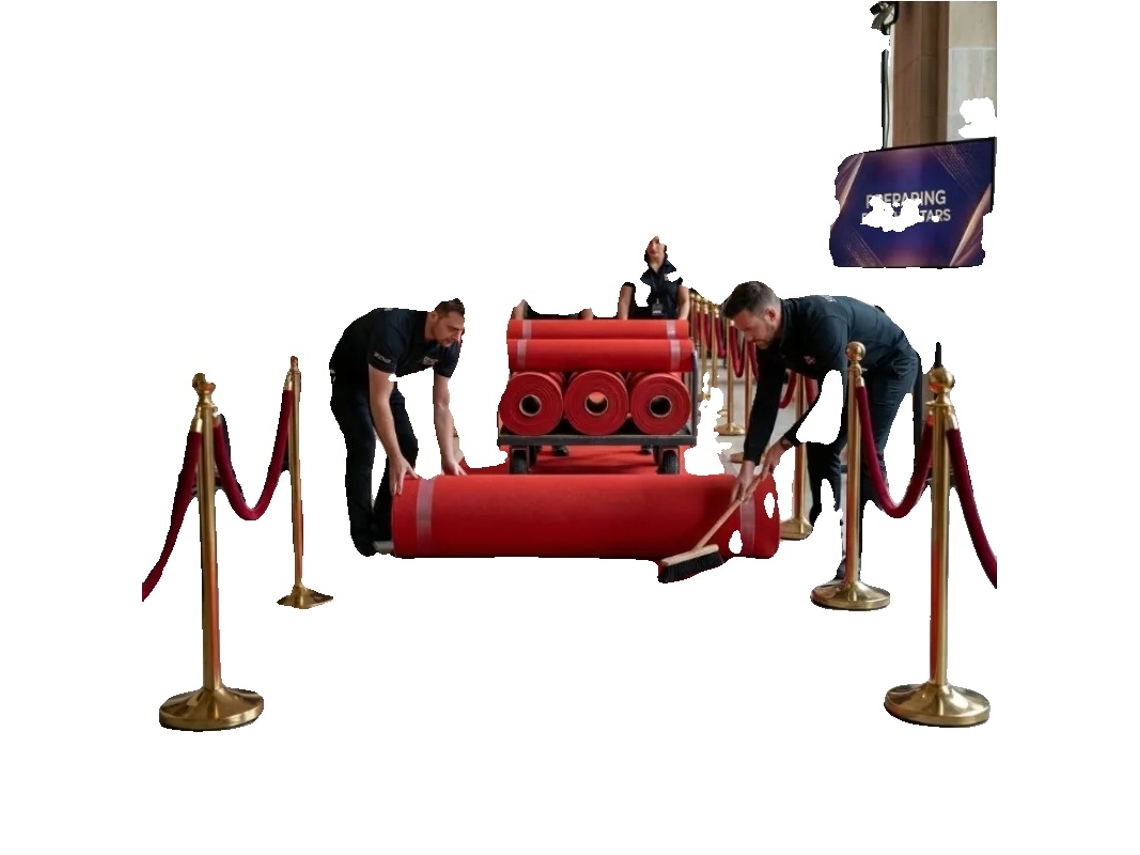 Tapete, Design Retangular, Fácil De Limpar, Vermelho, 1m, 24m