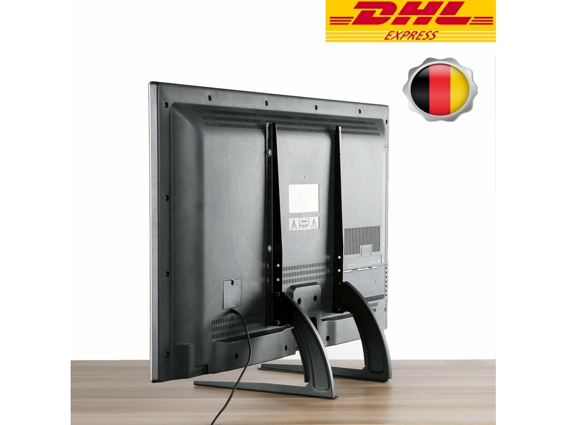 Suporte De Tv Universal Para A Maioria Das Telas Planas Lcd Led De 37 A 65 Polegadas, Suporte De Mesa Com Altura Ajustável Com Construção Triangular E
