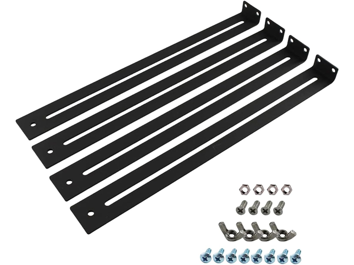 Conjunto de 4 cordas de ferro polidas Healifty, operação suave e multifuncional, ideal para levantar cargas.