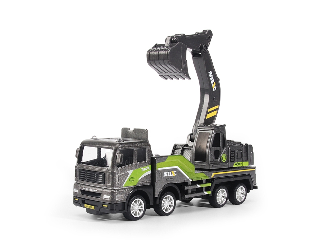 Miniaturas de Veículos de Construção em Escala 1/50, Brinquedos de Escavadeira e Carregadeira para Crianças. MDUG
