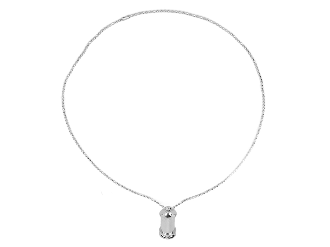 Pingente de perfume para guardar cinzas de cremação.