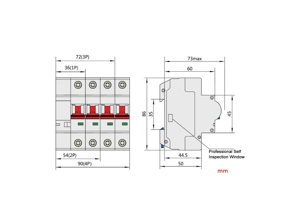 Interruptor De Circuito Inteligente Wifi Bluetooth 100a 4p