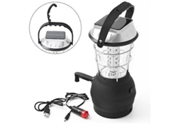 Lanterna Solar suspensa 36 Leds para camping jardim e exteriores AQUAFORGE