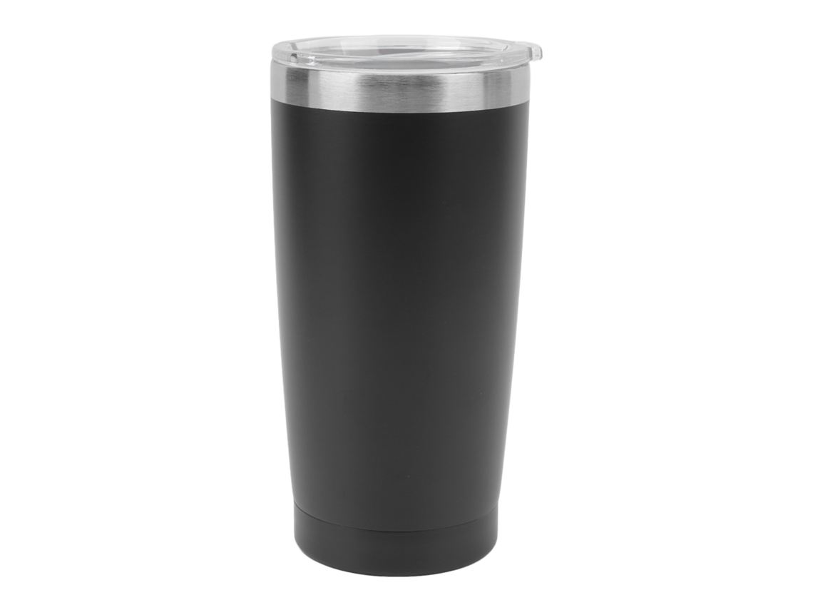 Copo Isolado Aço Inox 20oz Mantém Frio Quente Preto