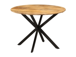 Dining Table, Dining Tables Vidaxl Marrom Madeira (ø 110 X 78 Cm)