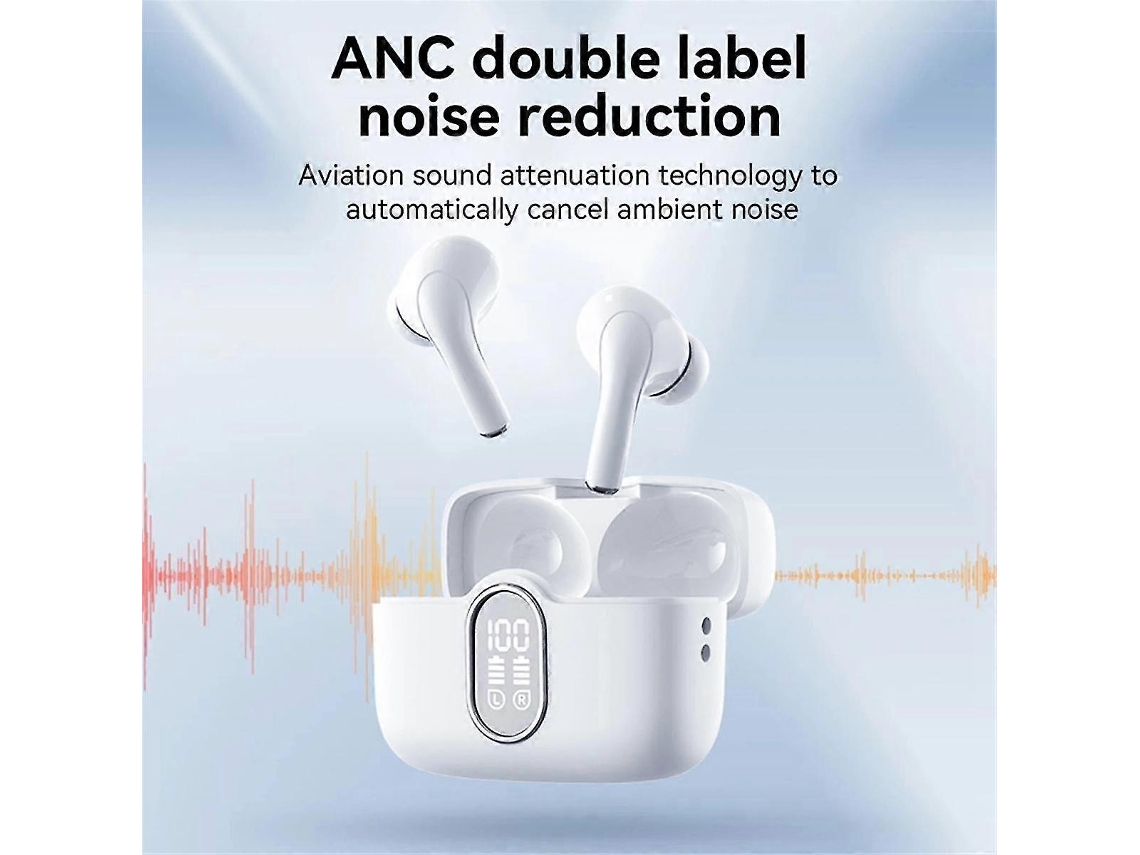Fones De Ouvido Sem Fio Bluetooth Bt5.3 Com Tela Led, À Prova Dágua Ipx4 E Controle Por Toque Para Telefone E Laptop. Ly Ebike