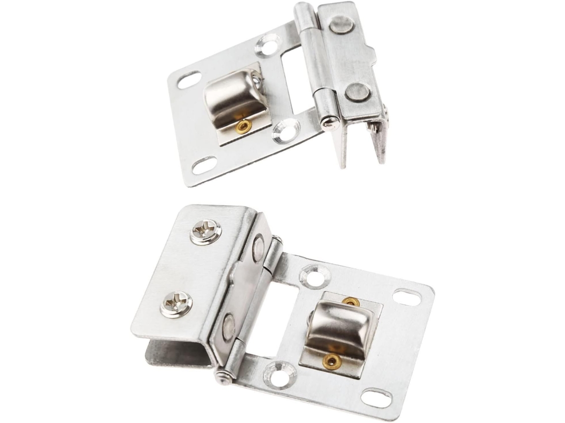 Dobradiças De Fechamento Suave Para Armários, Pacote Com 2 Unidades, Dobradiças Para Portas De Vidro, Clipes De Montagem