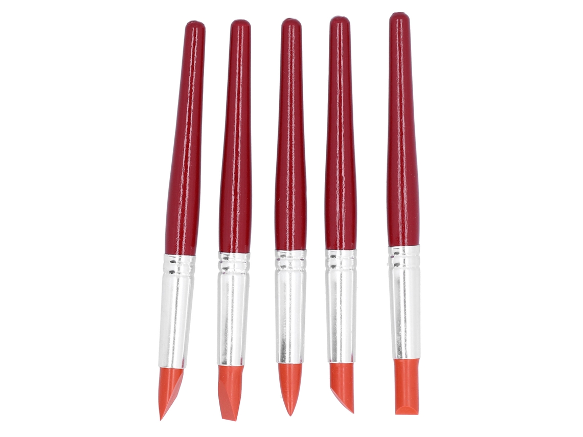 Ferramentas de Modelagem em Argila de Silicone, Kit Portátil para Moldar Argila Cerâmica Colorida, Vermelho. AQUAFORGE