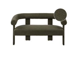 Sofá De 2 Plazas Beliani Ilbro De Bouclé Verde 138x68x76