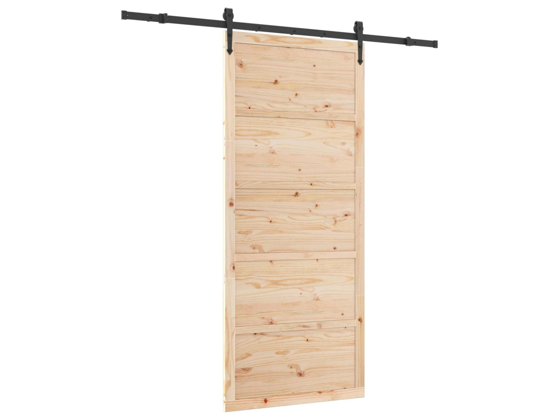 Porta Deslizante Natural 80x208 Cm Madeira de Pinho MAISON EXCLUSIVE