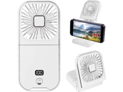 Ventilador de Mão Dobrável, Usb, Recarregável, Ventilador de Pescoço BRILVIBERA