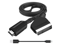 Conversor Scart para HDMI tudo em um Adaptador Scart para HDMI 1080p Gks Slowmoose