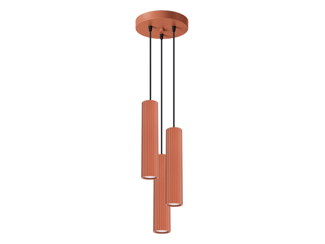 Sollux Sl.1633 Karbon Lámpara Colgante 3p Rojo Ocre