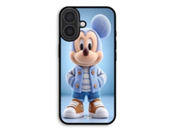 Capa Para Celular - Maniacase - Iphone 17 - Silicone Tpu - Mickey - Malha Macia