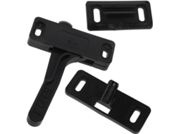 Kit De Fechadura Para Porta Tela Trailer Em Nylon Preto Com Construção