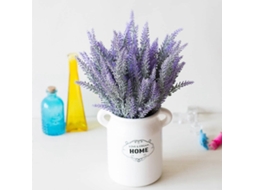 Lavanda Artificial, Buquê de Plantas de Plástico, Decoração Familiar, Casamento, Casamento, Jardim, Varanda, 4 Peças, Rosa Slowmoose