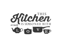Adesivo de Parede Pvc "love" LAXISCREED Decoração Cozinha