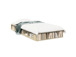 Estrutura de Cama MAISON EXCLUSIVE Derivados de Madeira Carvalho Sonoma (90x190 cm)