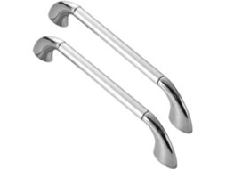 Puxadores Para Armário De Cozinha, Conjunto De 2 Peças, Estilo Europeu, Com Formato Curvo, Acabamento Em Zinco, Para