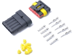 Kit De Conectores Elétricos Resistente À Água Tipo Pino Para Carros E Acessórios