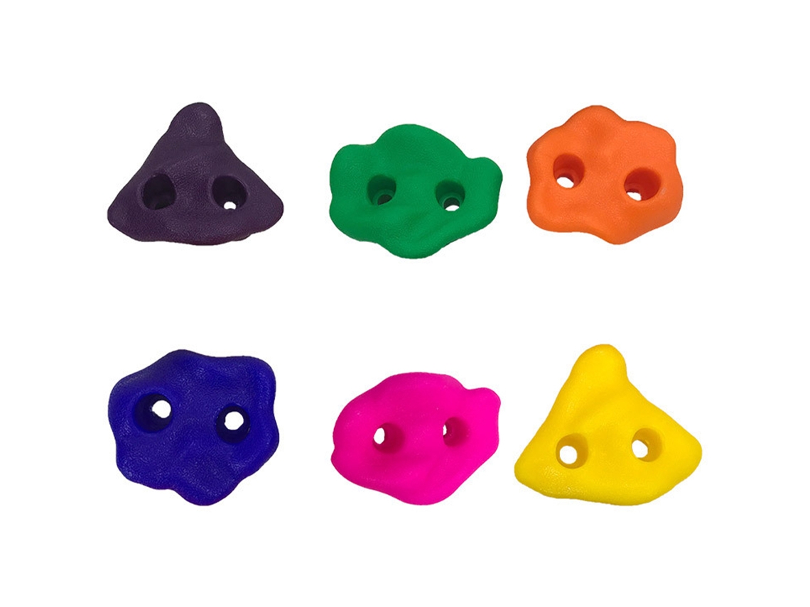 Kit 10 Rochas de Escalada Infantil Multicoloridas
