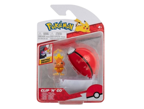 Pokeball Básica Con Figura De Torchic Incluida De Pokemon Clip And Go Bizakp22
