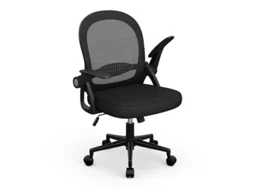 Cadeira de Escritório Ergonómica RACINGREAT com Malha Respirável (Braços Reguláveis - Preto)