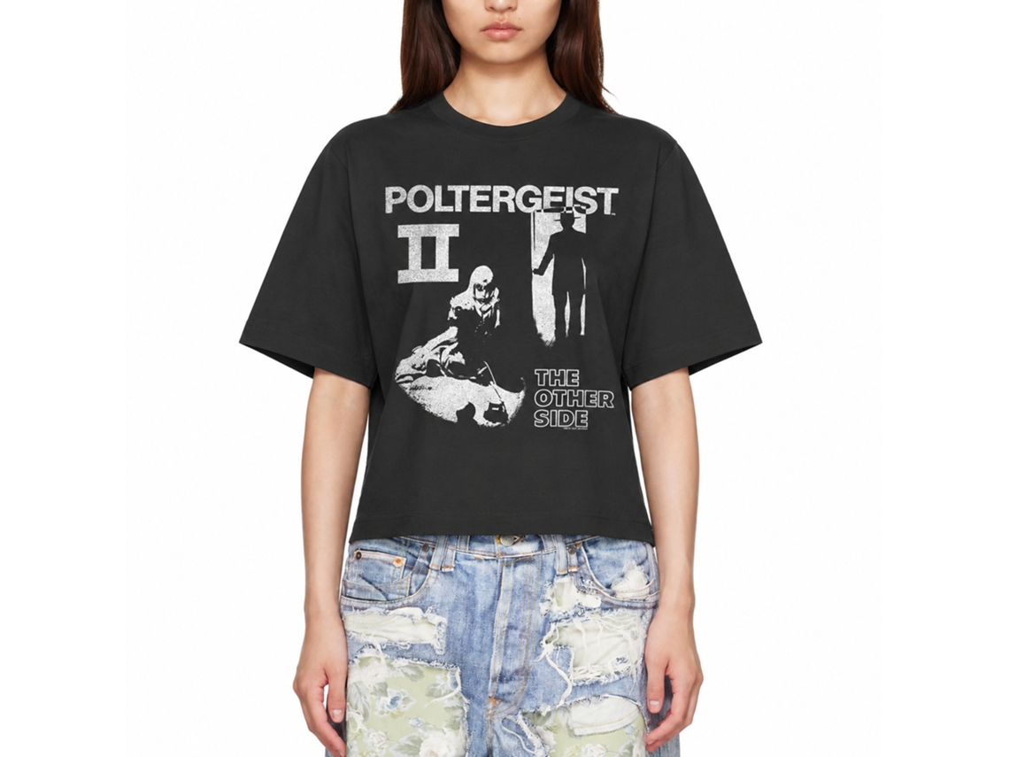 Rockinstone Poltergeist One Color Poster Solid Smoke Adult T-shirt Size:xxxl
