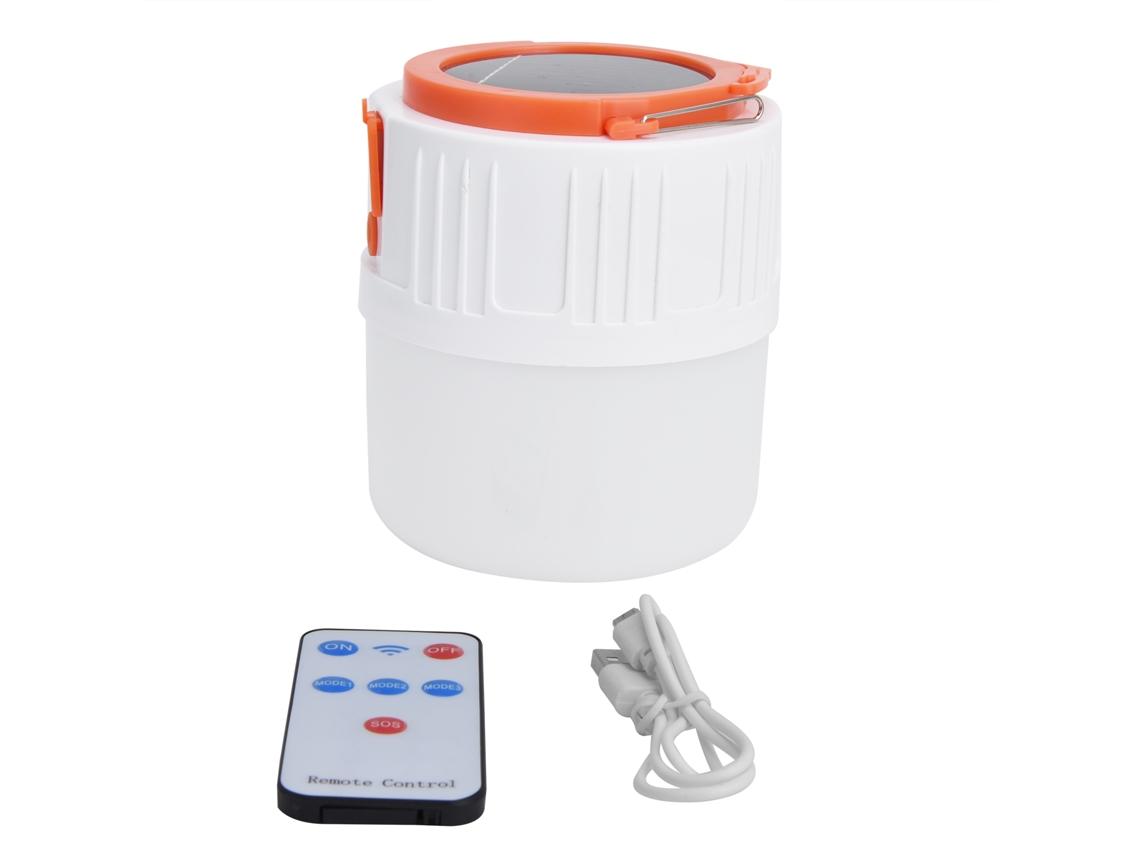 Lanterna Solar USB Recarregável 42 LEDs 5 Modos IP45 Camping Outdoor
