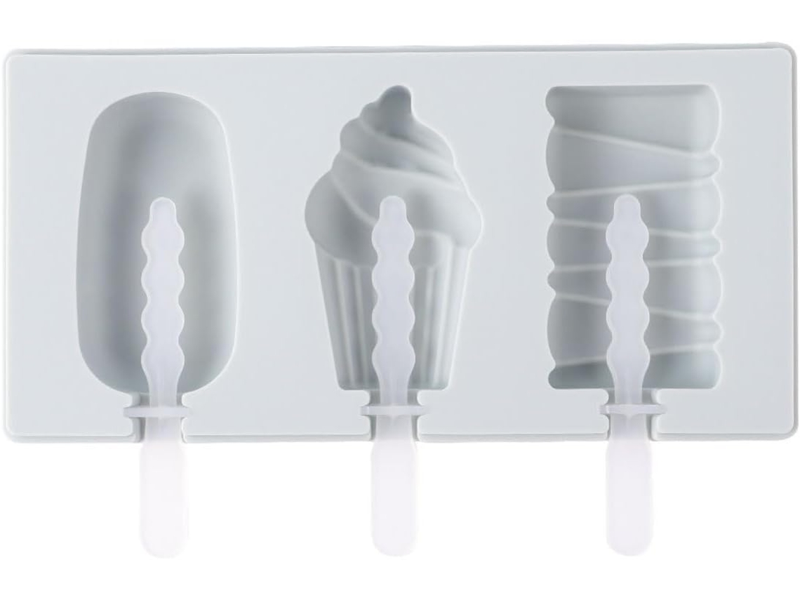 Forma De Silicone Para Picolé Com Boa Elasticidade, Fácil De Guardar Para O Verão E