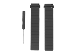 Pulseira Silicone Magnética Ajustável Para Garmin Forerunner 955 Preto