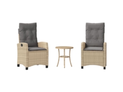 Bistro Set, Bistro Sets Vidaxl Bege Rattan / Vime (n/a)