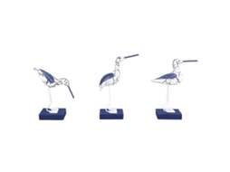 Figura de Gaivota LAXISCREED Madeira Ferro Decoração