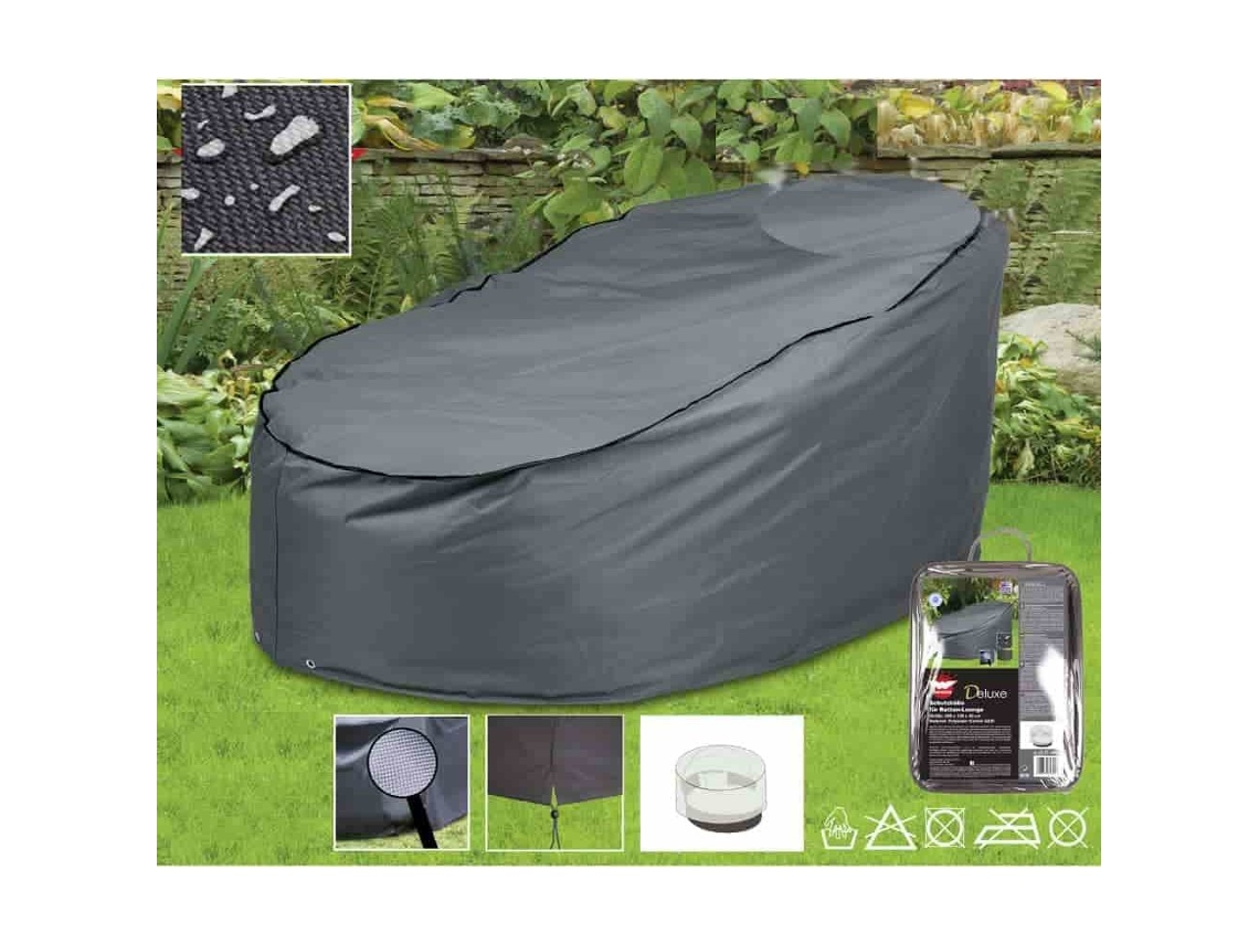 Capa protetora de vime luxuosa para ilha de sol Ø200cm 420D poliéster durável Boni Shop