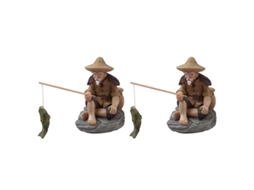 2pcs Modelos De Pesca De Pescador Allinless
