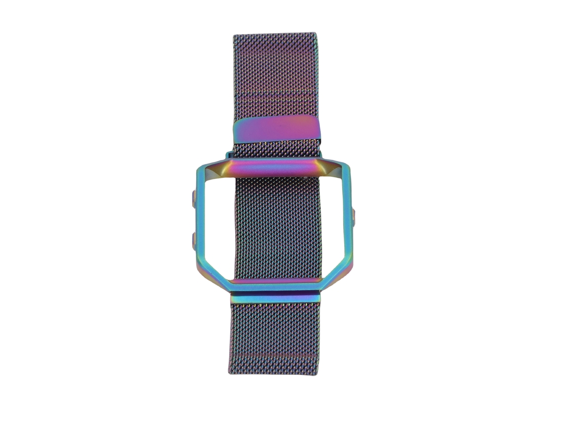 Pulseira Pulseira de Substituição Fitbit Blaze Kns 7 Pulseira de Aço Inoxidável Magnético EOOCOO (aço Inoxidável Magnético)