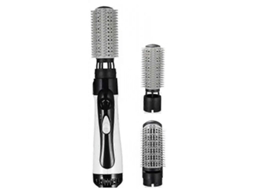 Escova Secadora de Cabelo 3 em 1 com Ar Quente Rotativo e 2 Escovas Modeladoras Removíveis para Estilizar o Cabelo. TAISHENGDA