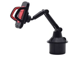Lurelia Suporte Para Telemóvel Em Porta-copos De Carro 9,5 Cm Pescoço De Ganso Rotação 360°
