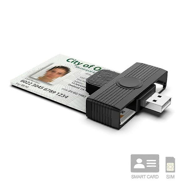 Leitor de Cartão Inteligente Usb para Cartão/sim/id/cac AQUAFORGE