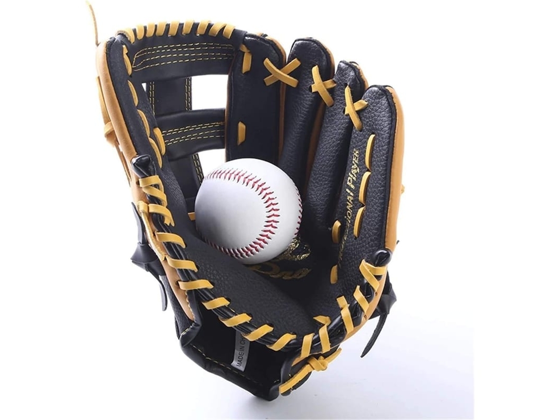 Luvas De Beisebol Two Ply Luvas Júnior De Lançamento Luvas De Bate Softball Marrom Tamanho 11.5"
