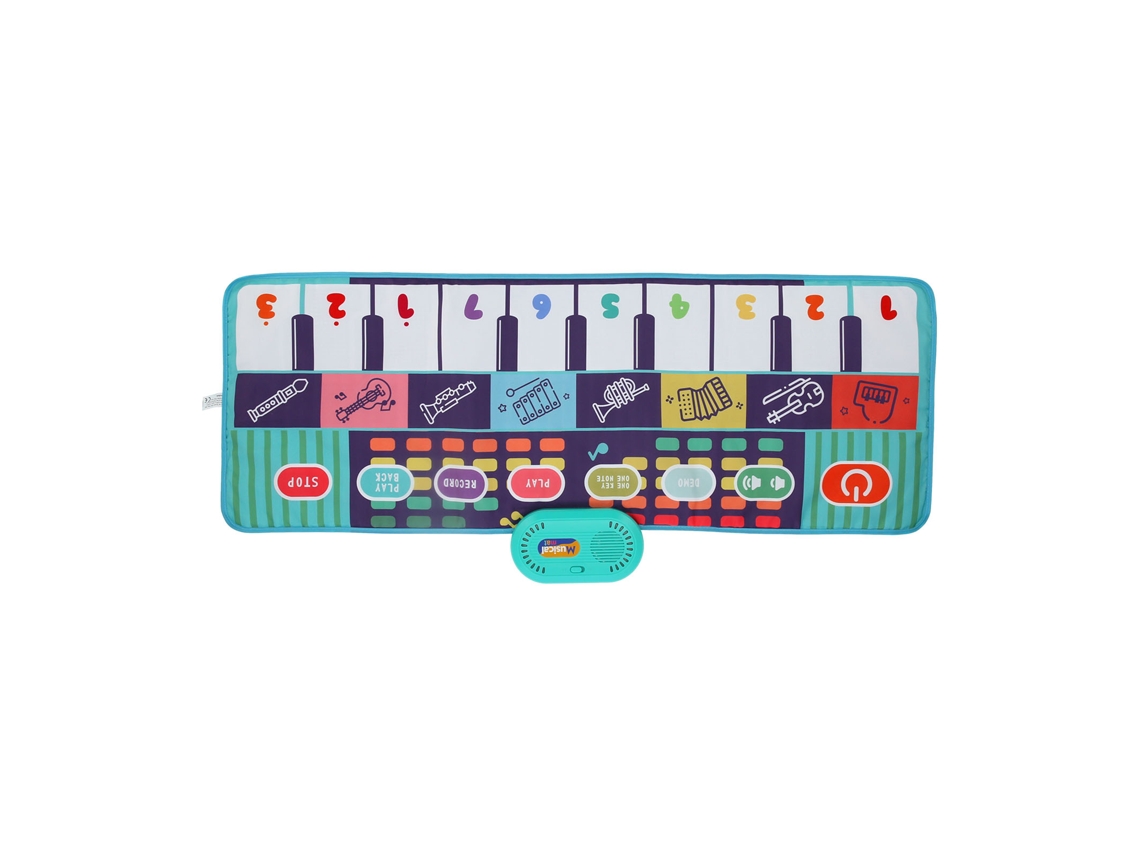 Primerox tapete Musical Piano Infantil Dança Teclado Educativo Brinquedo Presente 100x36cm
