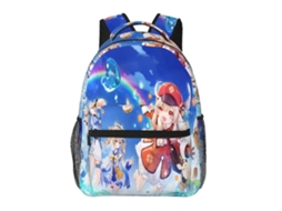 Mochila Genshin Impact J247 Para Escola E Trabalho, Leve E À Prova Dágua, Mochila Estilosa Para Estudantes E Adultos D247 Olysi Shop