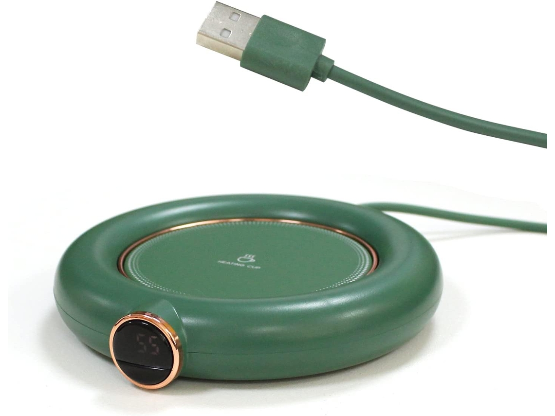 Lurelia Aquecedor De Biberões Usb Portátil 55°c 3 Temperaturas Desligamento Automático Para Café Chá
