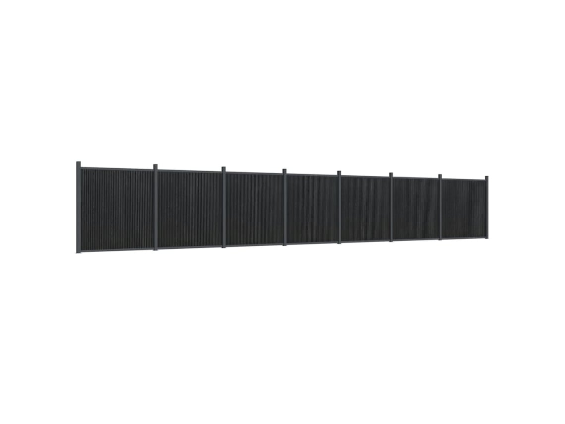 Painel de vedação VIDAXL Cinzeto WPC (1218x186 cm)