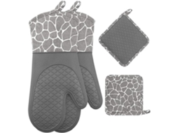 Luvas De Cozinha De Silicone Antiderrapantes, Luvas Flexíveis E Seguras Para Forno, Panelas.