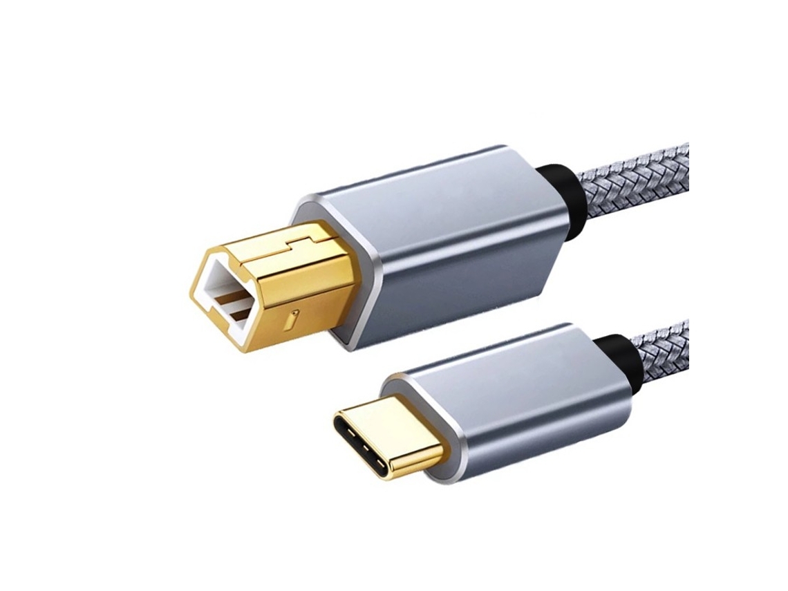Cabo De Impressora  Gk2253 (usb-c - 2m - Cinzento)*