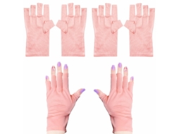 Luvas Anti Uv para Lâmpada de Gel Unhas, Proteção Manicures, Solar Mulhere S GOKOCO