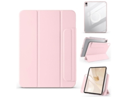 Capa dupla magnética de couro rosa para Huawei Matepad 12 X Matepad Air Hengrongshen (2024)