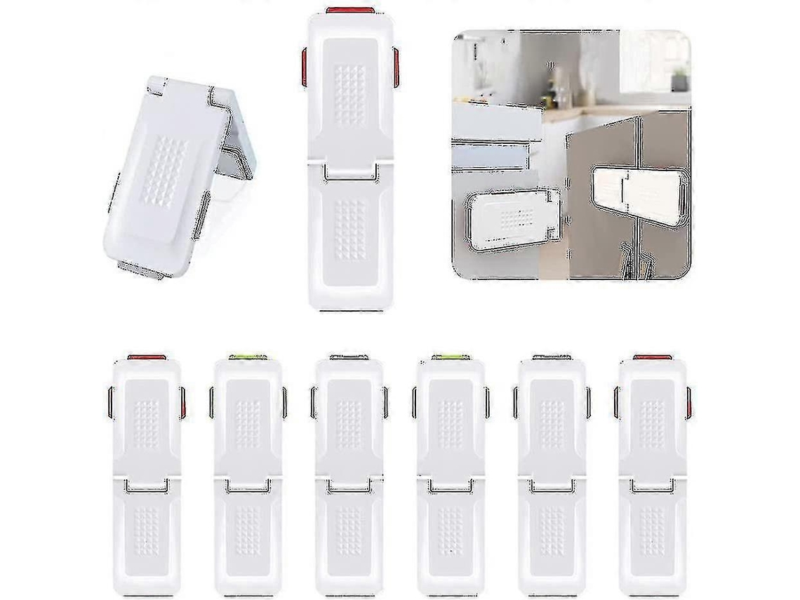 Cerradura de Segurança para Bebês, 8 peças, Deslizante, Sem Perfuração, para Portas de Armário e Banheiro S/MARCA